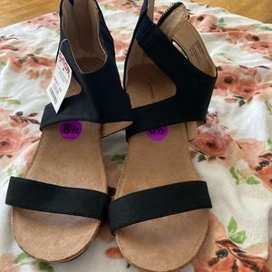 Wedge sandals new never used!